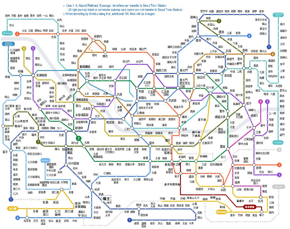 首尔地铁地图