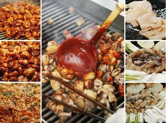韩国人喜爱美食之一——烤肥肠
