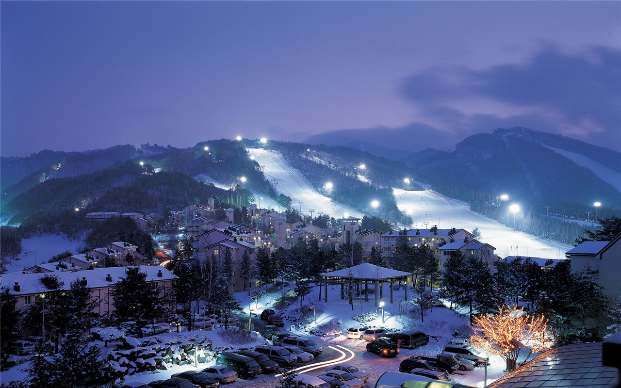 <江原道滑雪两天一夜>江原道龙平滑雪场两天一夜