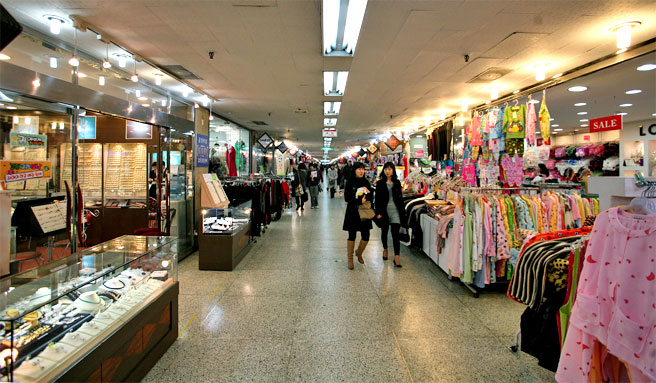 韩国江南地下商场：韩国购物好去处