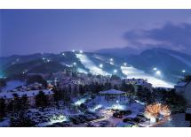 去韩国自由行线路江原道龙平滑雪场两天一夜