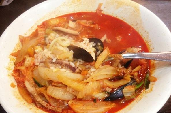 海鲜辣汤饭