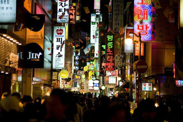 首尔购物节夜景