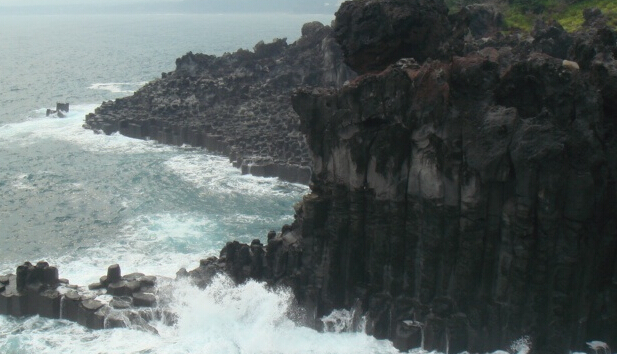 中文大浦海岸柱状节理带