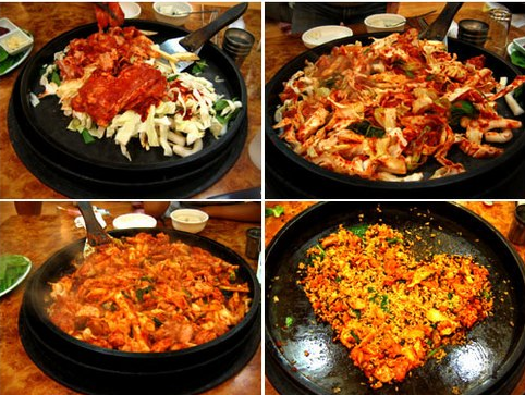 韩国春川 辣炒鸡排制作过程