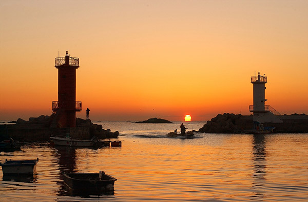 海云台海水浴场夜景