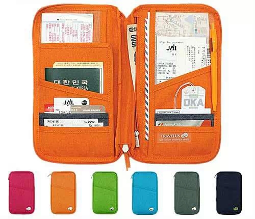 韩国旅游  证件包