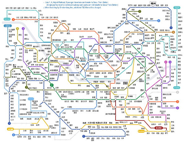 首尔地铁地图