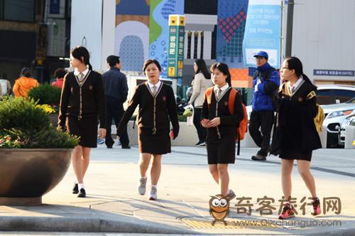 韩国普通的学生们怎么穿！