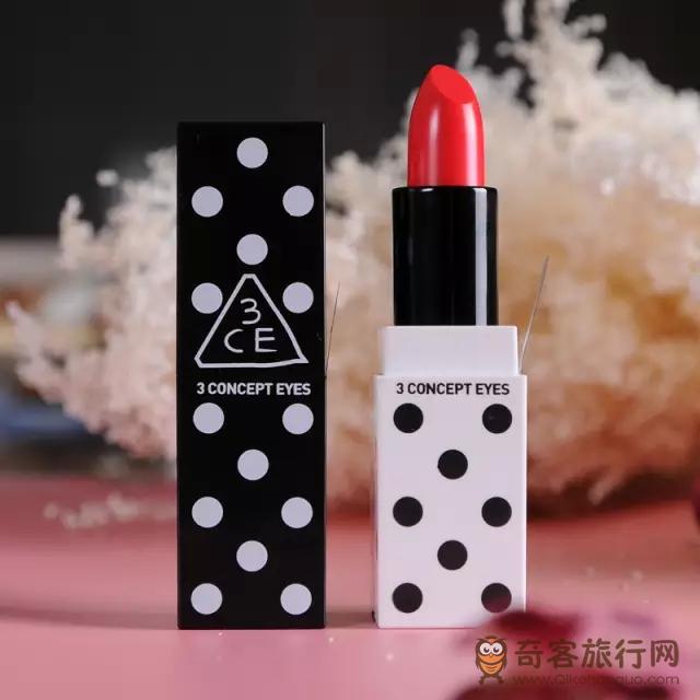 3ce口红 哑光雾面唇膏 波点方管西瓜红 3ce口红 哑光雾面唇膏 波点方管西瓜红