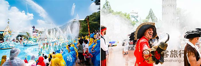  爱宝乐园夏季庆典(左) / 首尔乐园夏季庆典(右)